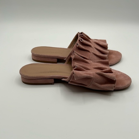 Able Pink Ruffle Sandals - Picture 1 of 3